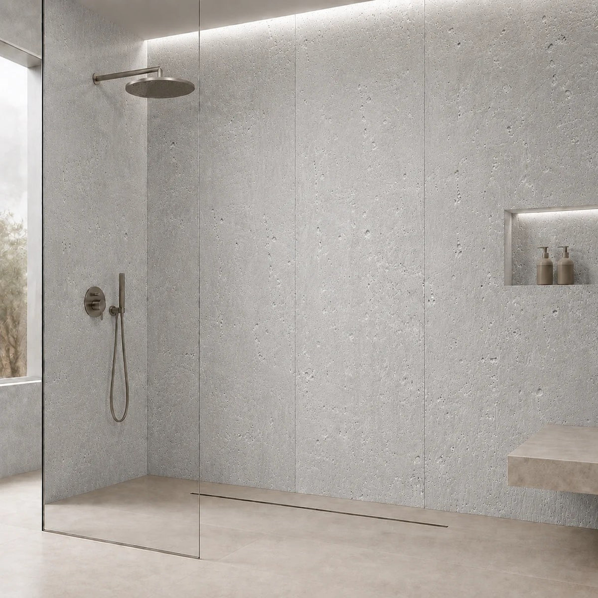 SPC-Wandpaneel Betonoptik – Soft Beton 203